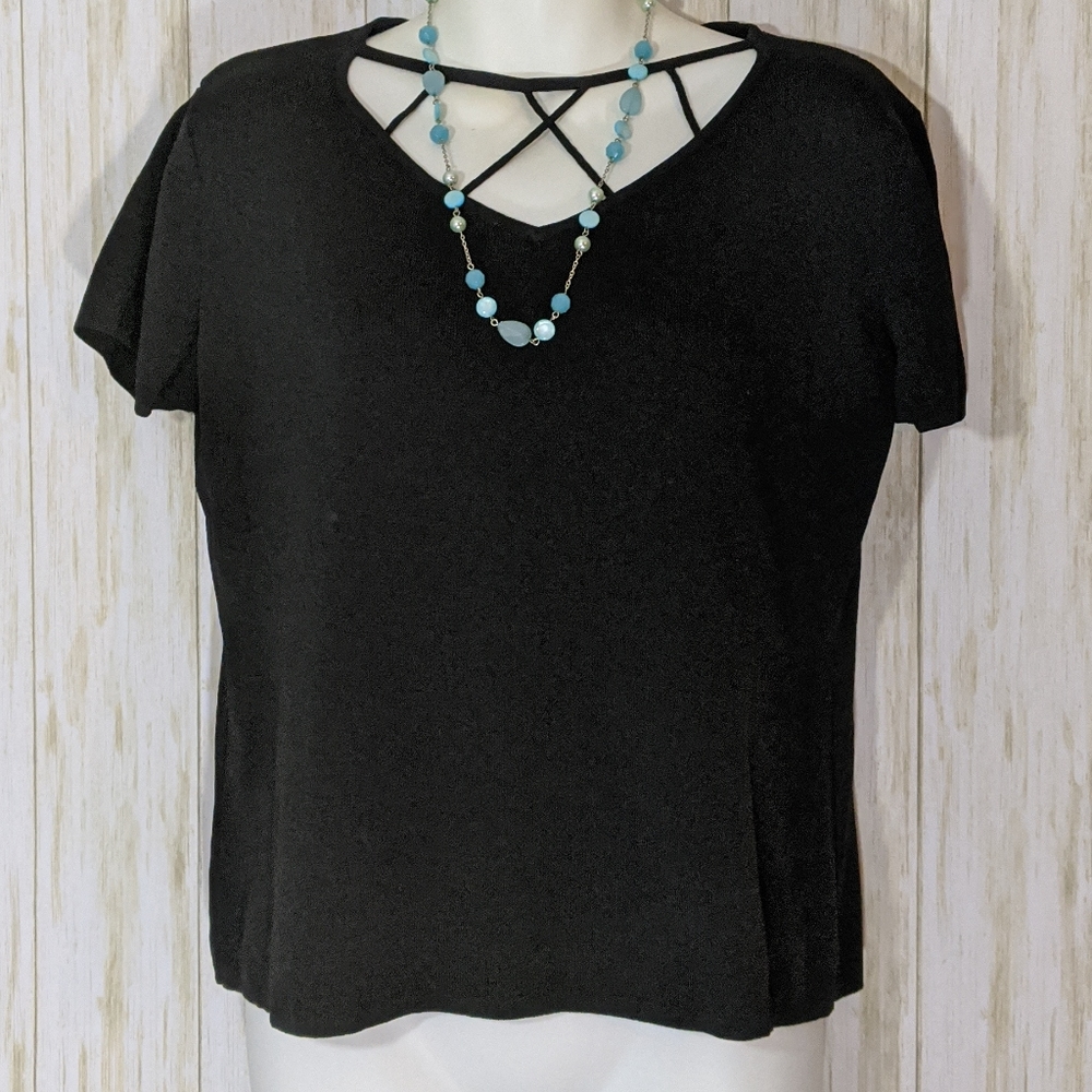 Kikit Studio black blouse size XL